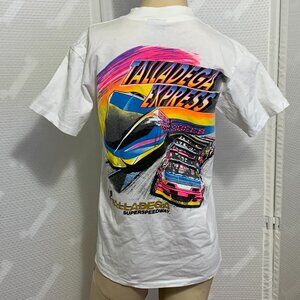 Vintage Oneita Shirt Talladega Superspeedway Express NASCAR Racing Mens M 38-40